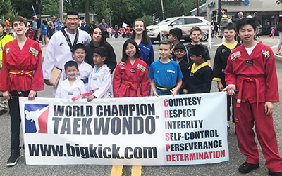 World Champion Taekwondo, Westport, at the Memorial Day Parade